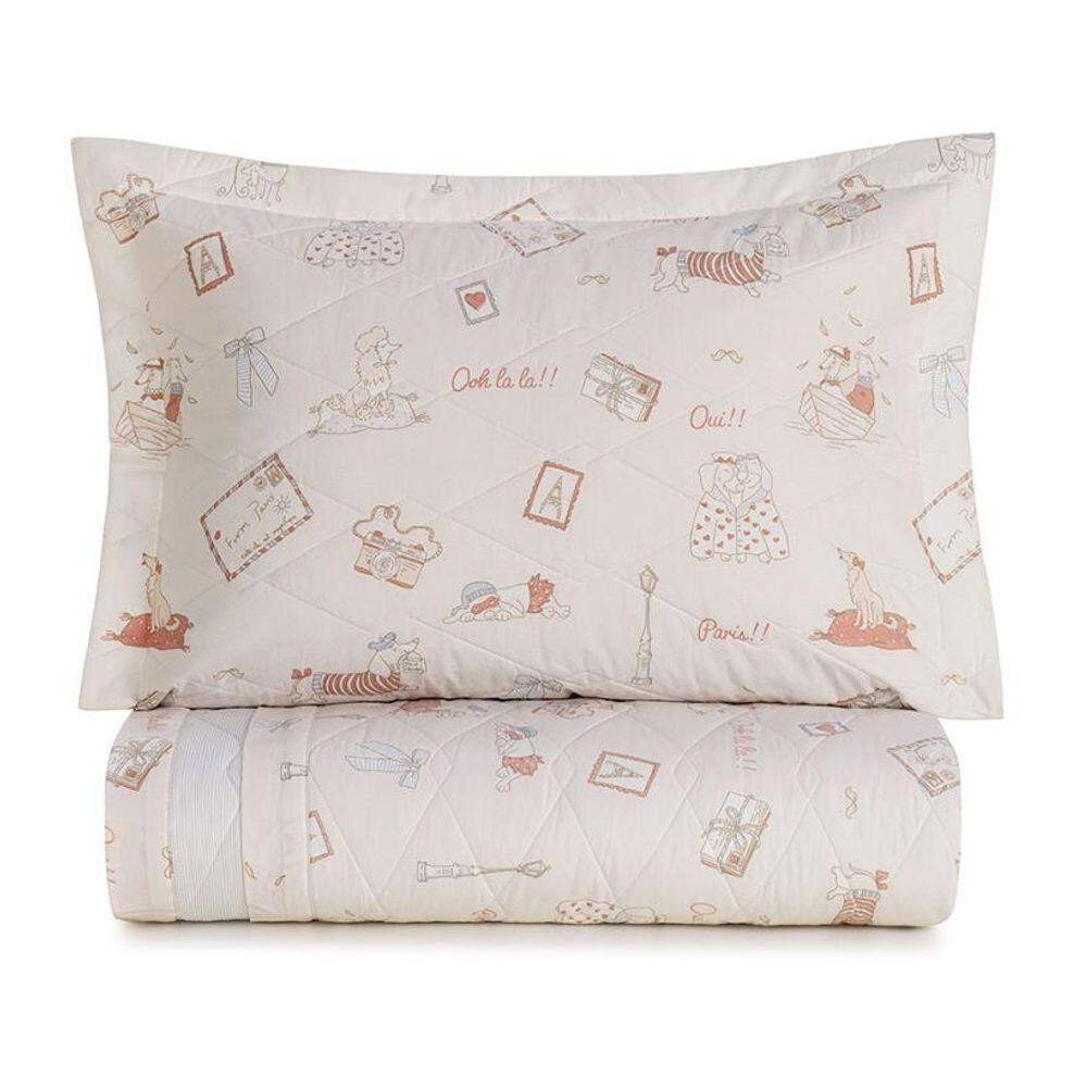 Cobreleito Solteiro Jolie 200 Fios Karsten