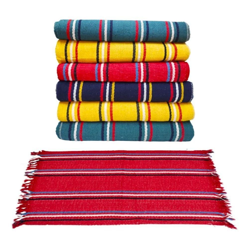 2X Tapete Banheiro Kit 10 Toalha De Piso Atoalhado De Banhei