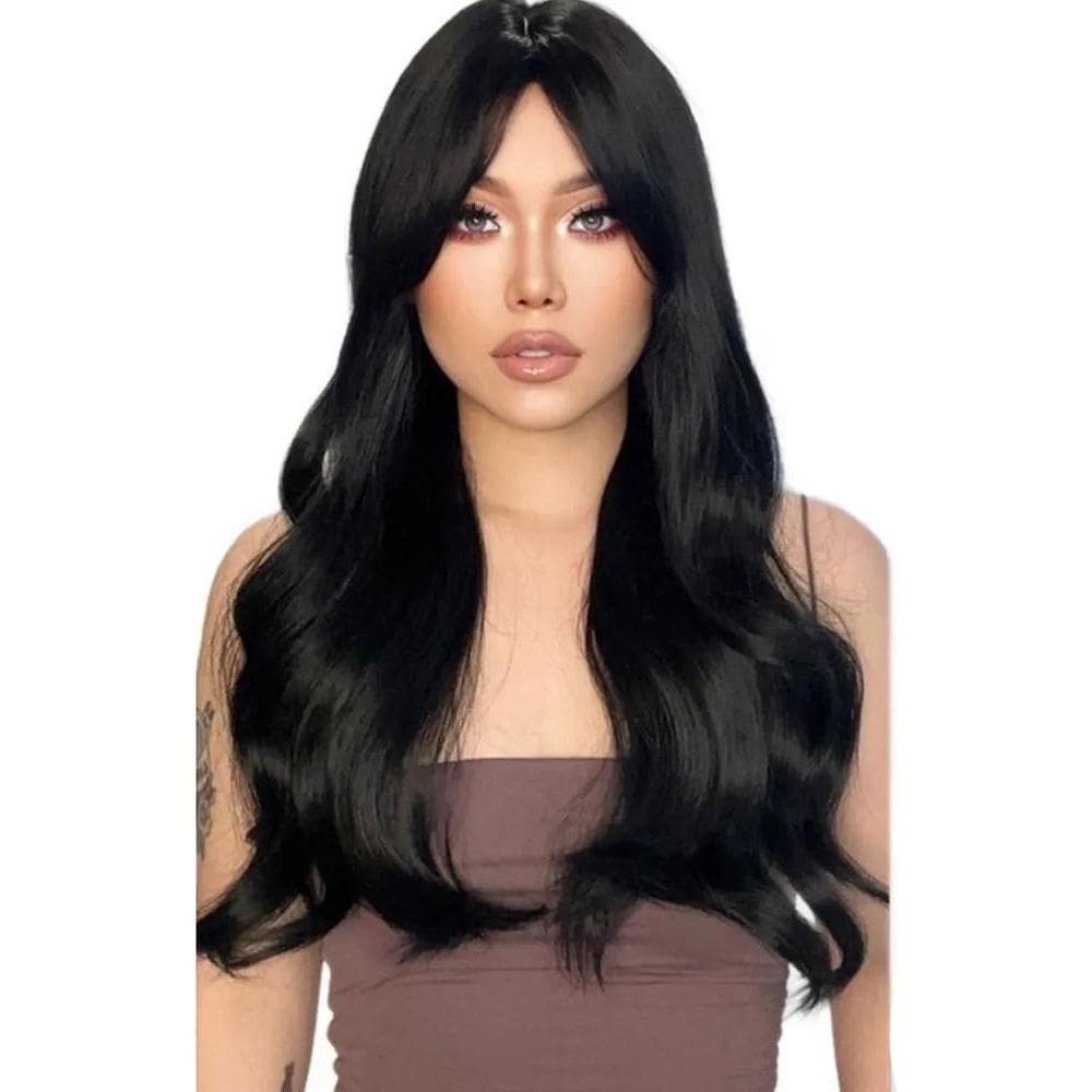 2X Peruca Ruiva Cabelo Longo Liso Idêntico Humano Orgânico