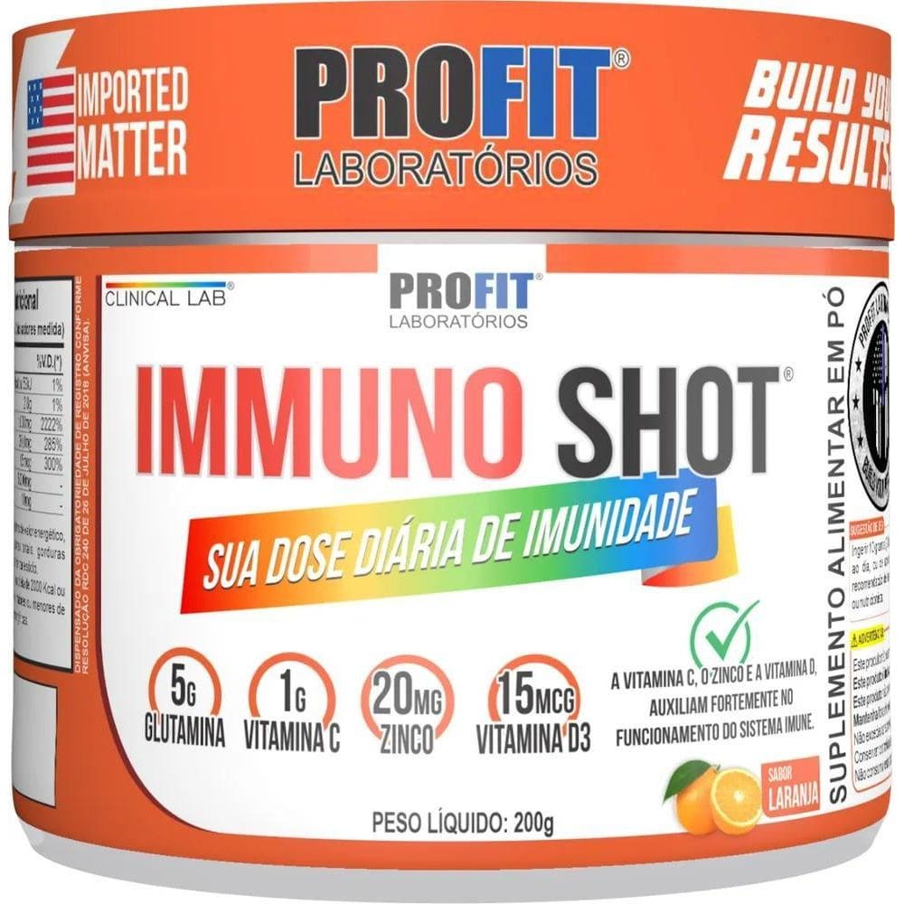 2X Immuno Shot Vit C + Vit D + Glutamina + Zinco Profit L