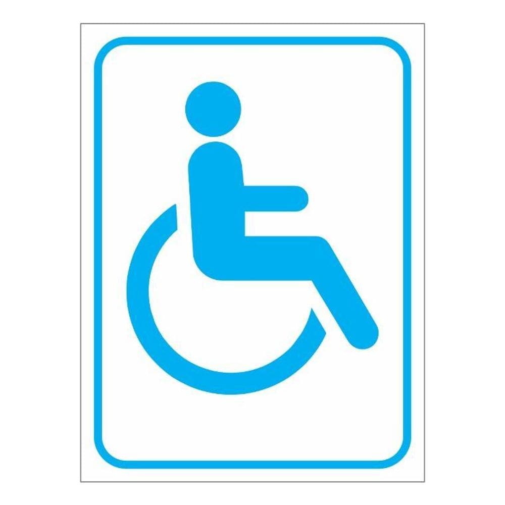 Placas Para Banheiro Deficiente Pvc