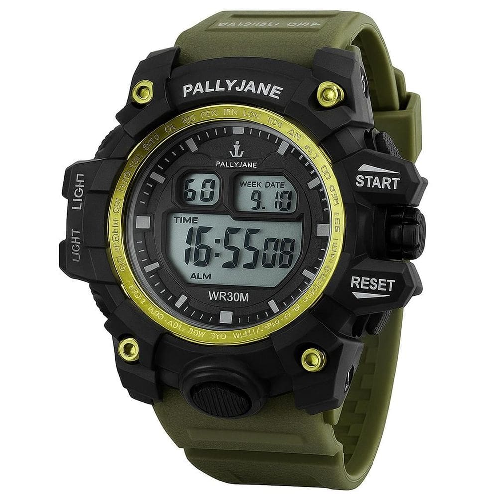 Relógio De Pulso Militar Verde Oliva Borracha De Pulso Moda