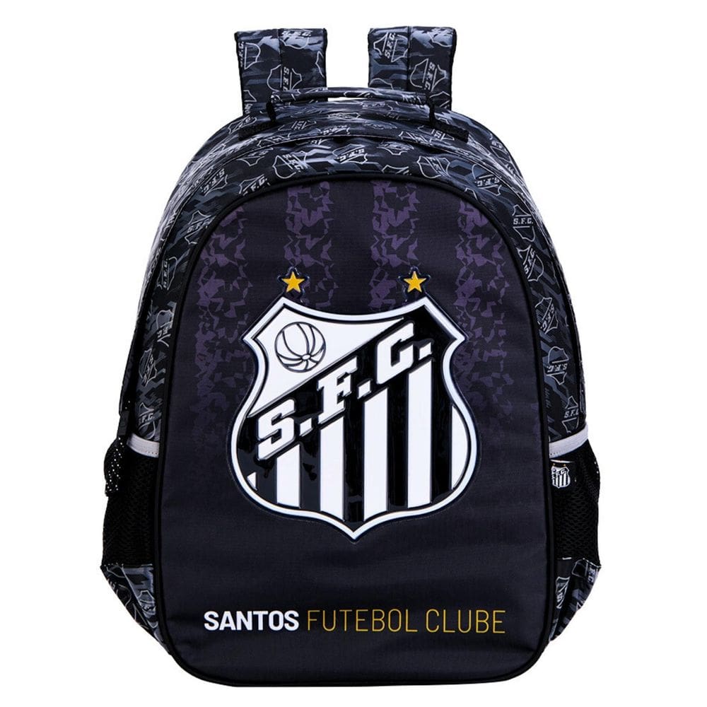 Mochila De Costas Escolar Time Futebol Santos  16612