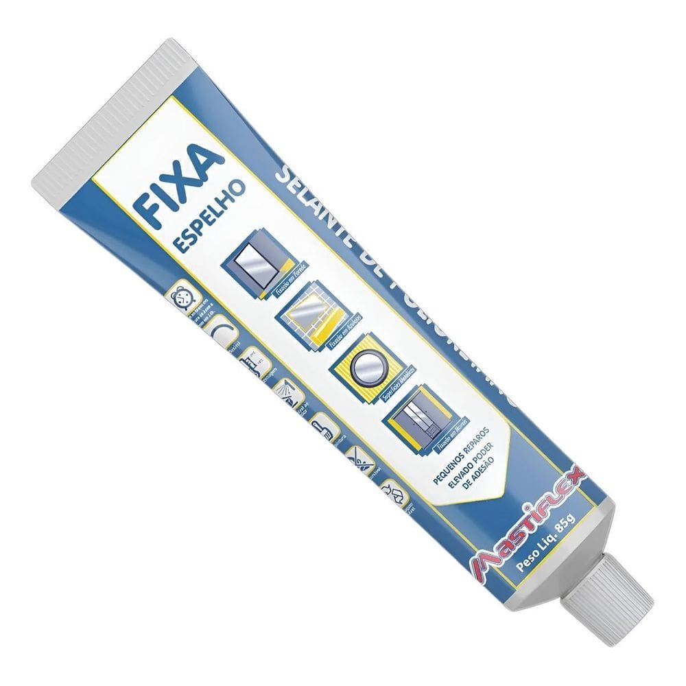 Fixa Espelho Mastiflex Branco Plus Bisnaga 85G - 54374
