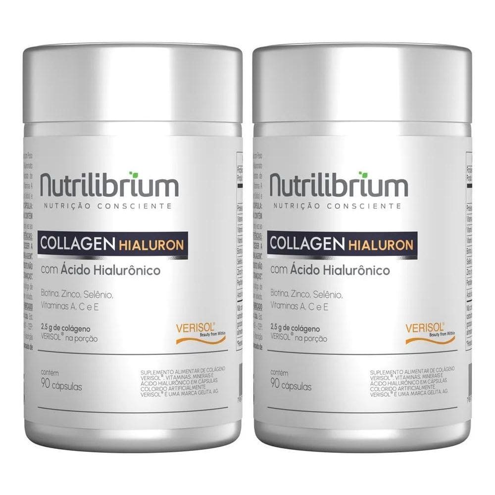 2X 2X Colágeno Verisol Com Ácido Hialurônico - 180 Cápsulas