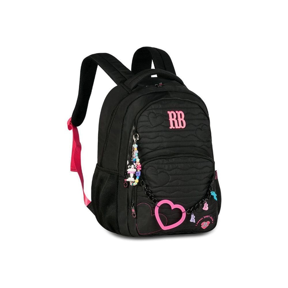 Mochila Costas Preta Coleção Sweet Dreams Rebecca Bonbon