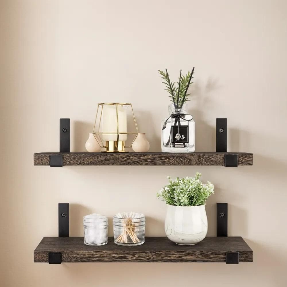 2X Prateleira Industrial Para Livros 2 Unidades 40X15