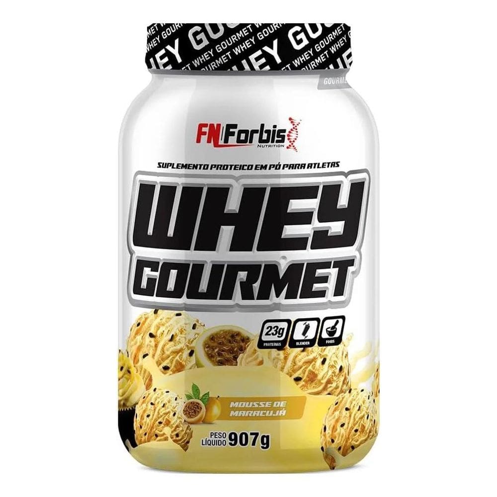 2X Suplemento Em Pó Fn Forbis Whey Gourmet Proteínas Sabor M