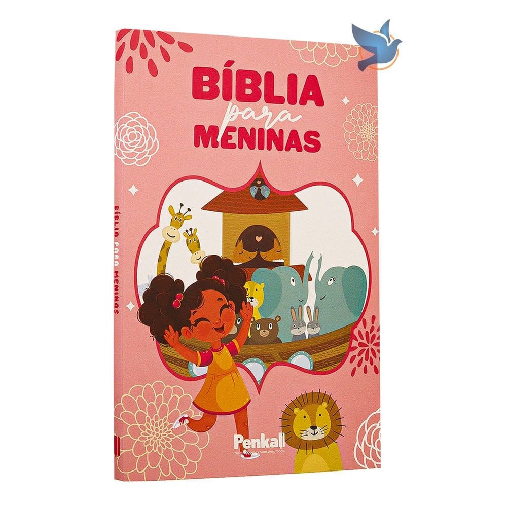 Bíblia Infantil Para Meninas + 200 Ilustrações Rosa
