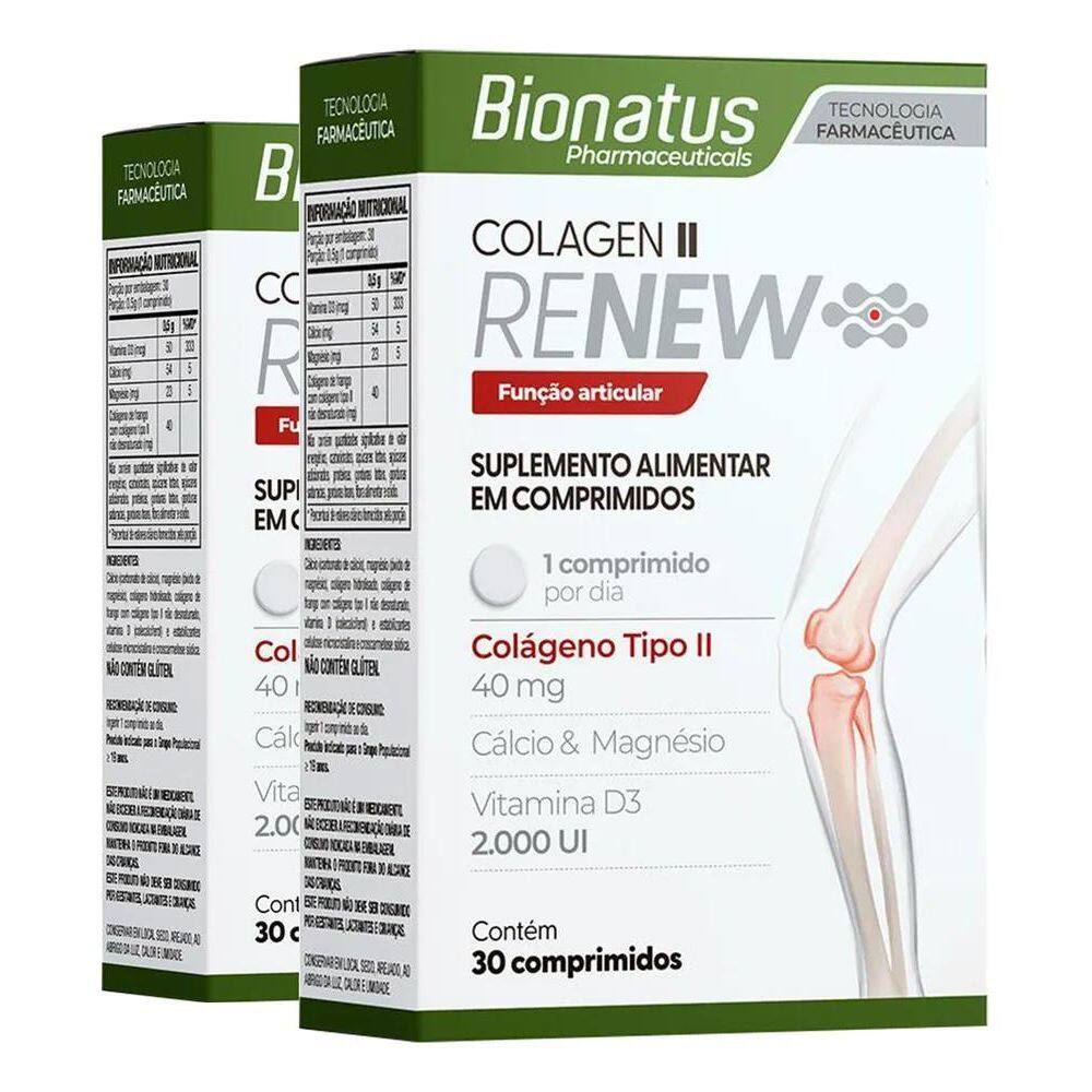 2X 2X Renew Colageno Tipo Ii + Vit + Min 30 Cps Bionatus