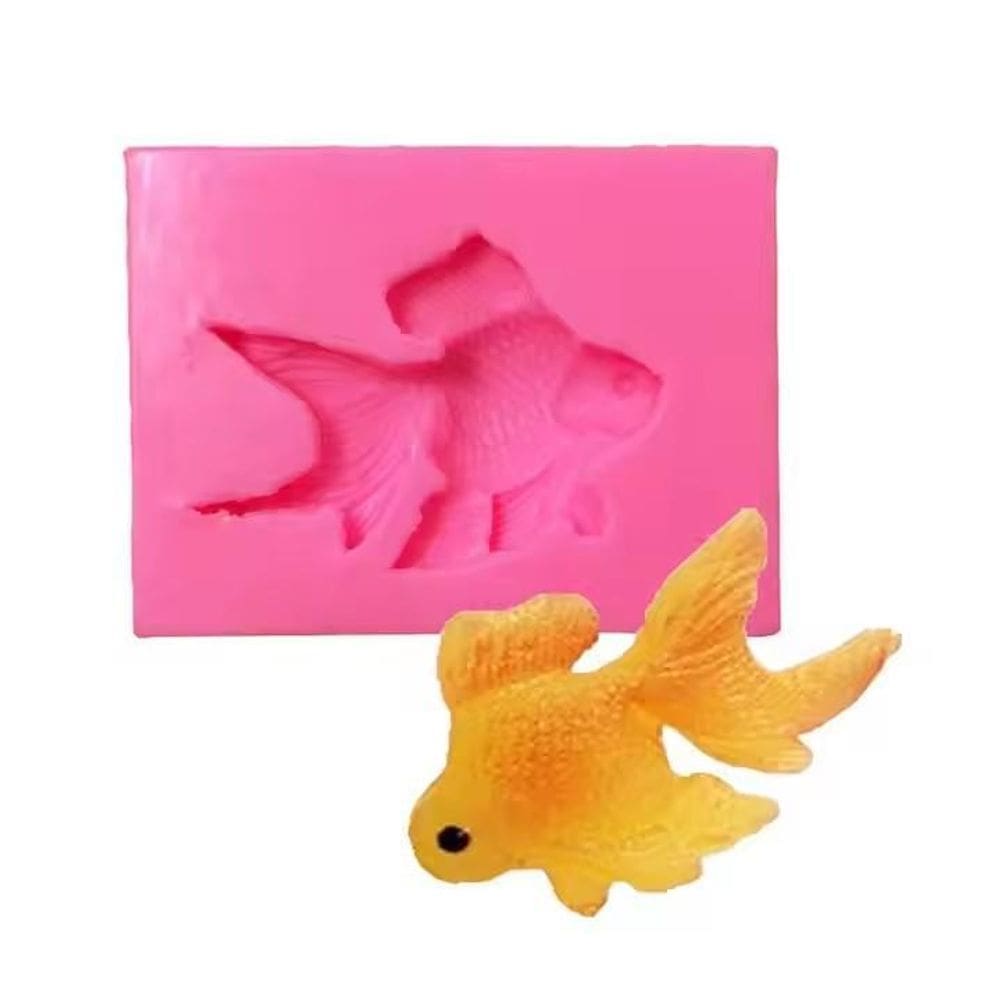 Molde Silicone Peixe Peixinho 3D Beta Aquario Fundo Mar