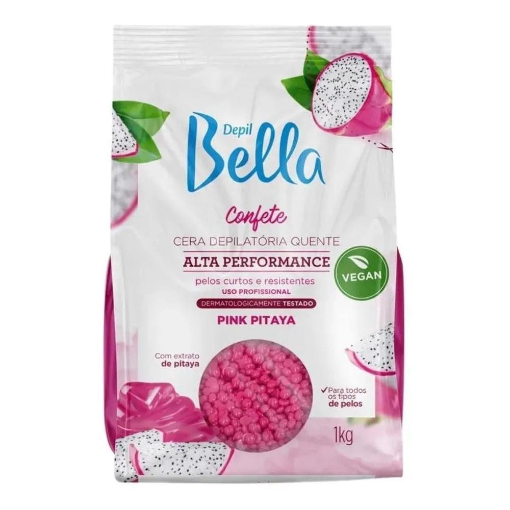 2X Cera Depilatória Quente Confete Pitaya Depil Bella - 1Kg