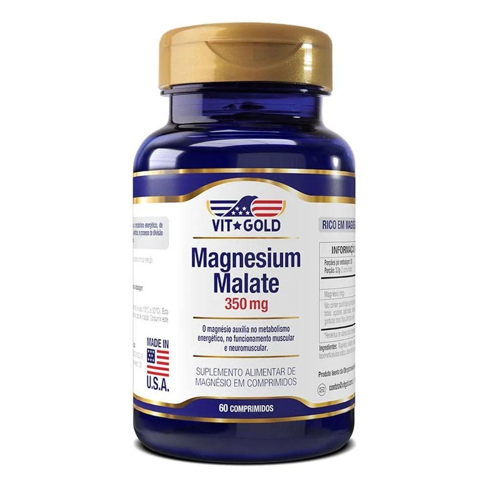 2X Magnesio Dimalato 350Mg Vitgold 60 Comprimidos