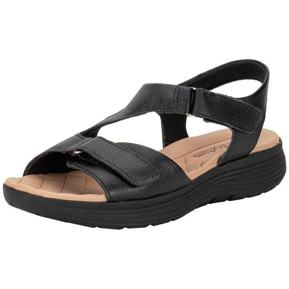 Sandália Feminino Anabela Baixa Casual Conforto Comfortflex
