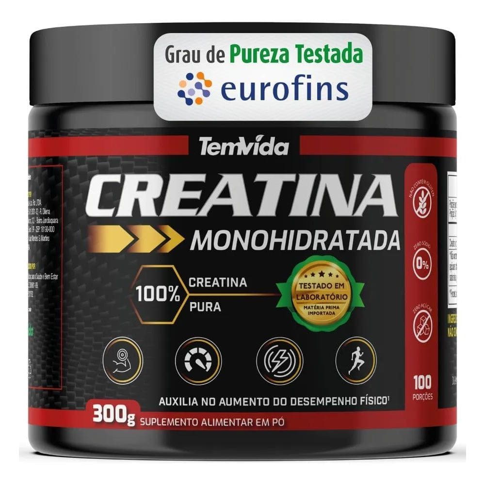 2X Creatina 300G - 100% Creatina Pura Monohidratada - Com La