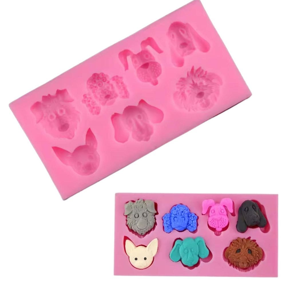 Molde Silicone Cachorrinho Cachorro Pet 3D Cao Dog Poodle