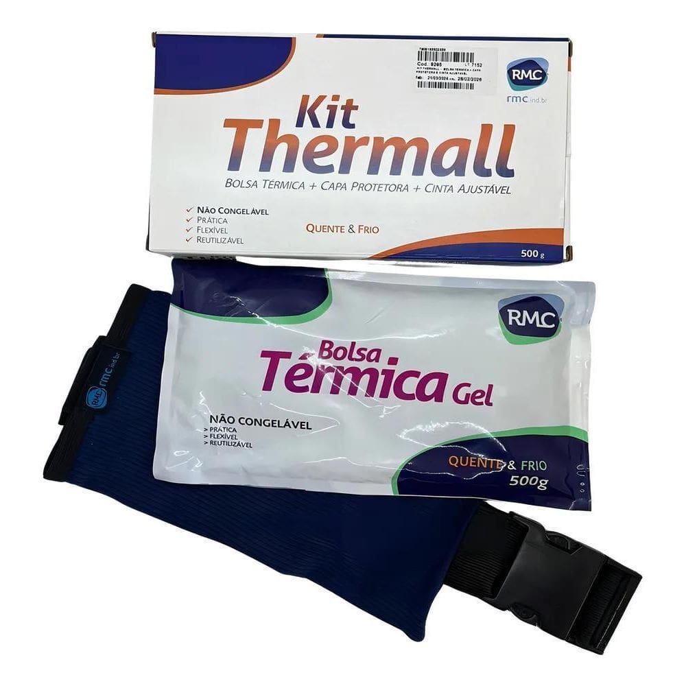 Kit Bolsa Gel Termica + Cinta Ajustável + Capa Thermall Rmc