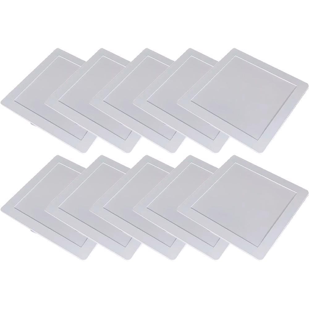 Kit 10 Luminária Plafon Led Quadrado Embutir 18W 6500K Noll