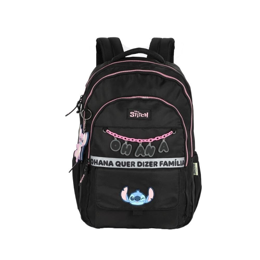 Mochila Escolar Notebook Disney Stitch Resistente