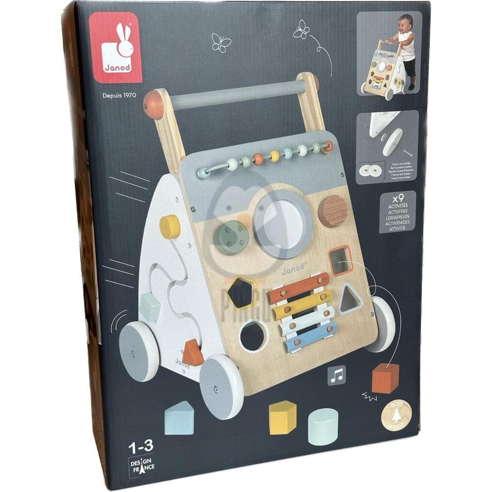 Carrinho Andador Atividades Janod - Linha Sweet Cocoon