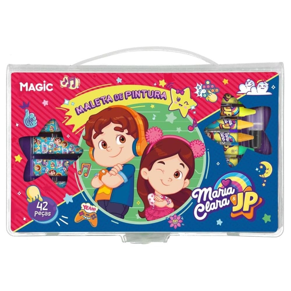 Maleta 42 Peças Maria Clara e JP - Se divirta com seu Youtuber favorito! - PANAMI