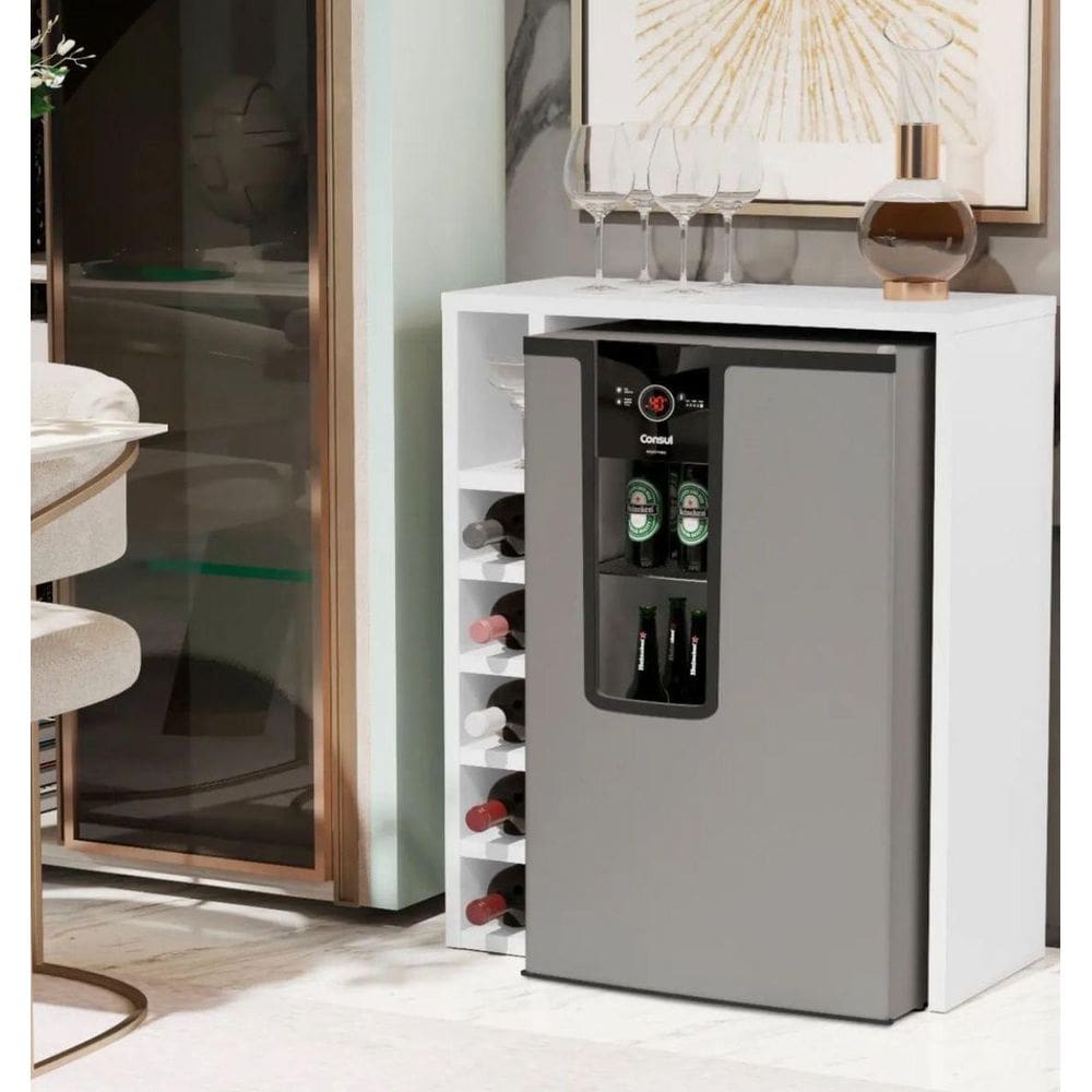 Adega Bebidas Planejada Cristal 4008 Cor Branco Comprar