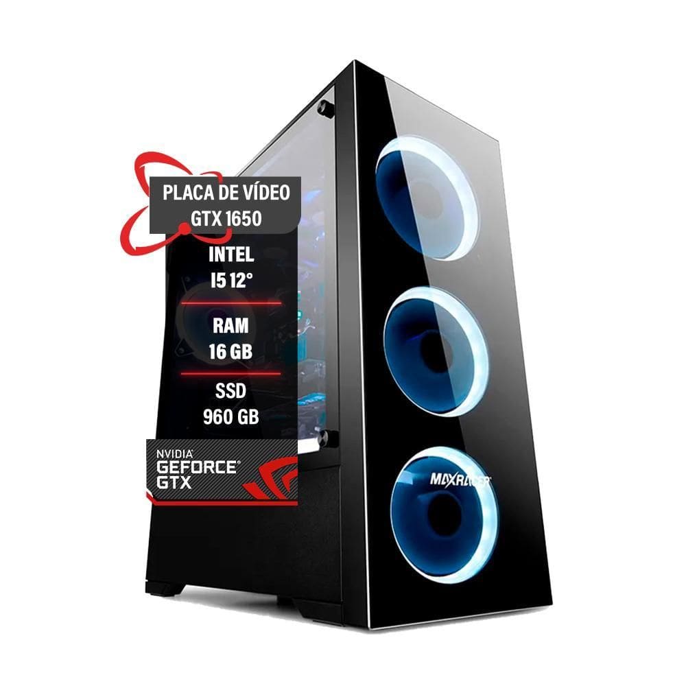 Pc Gamer I5 12º 16Gb Ssd 960 Gtx 1660