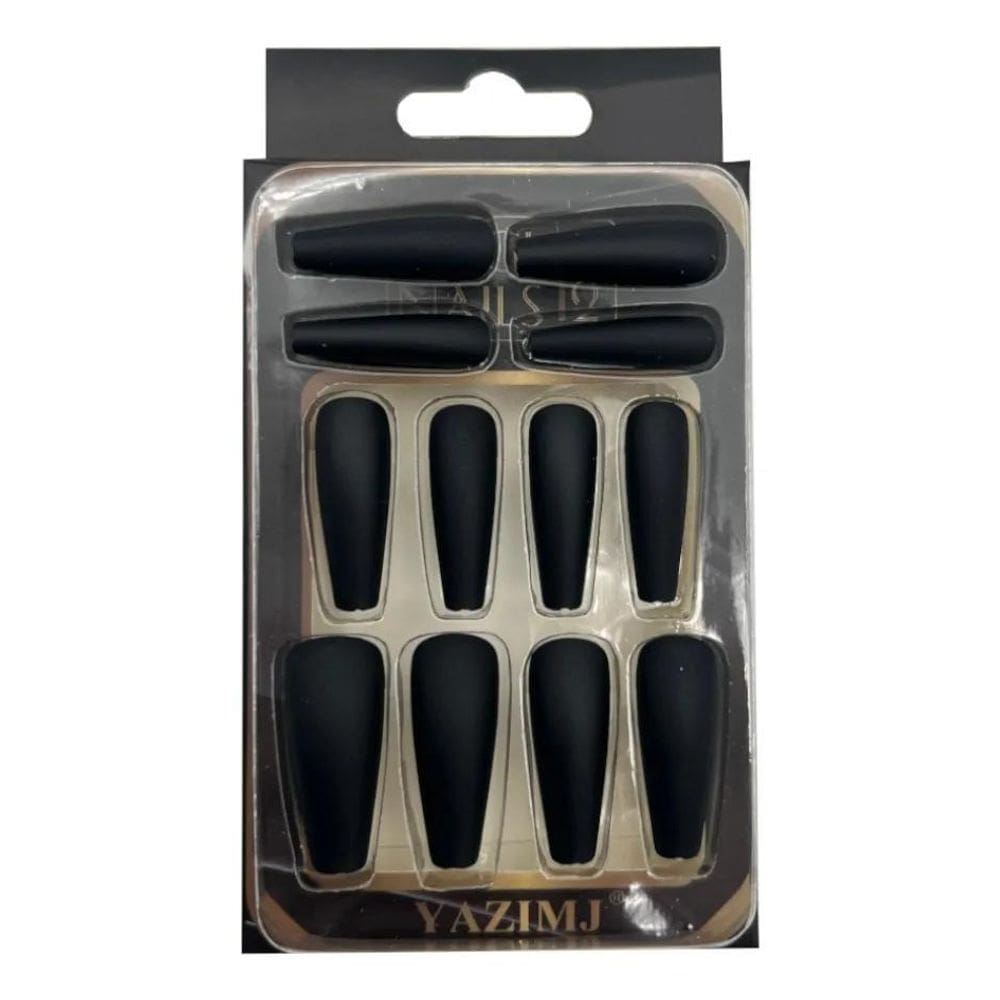 2X 48 Unhas Postiças Bailarina Decorada Autocolante Pintada