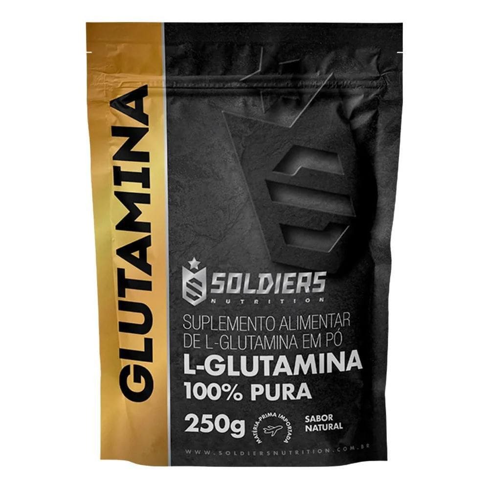 2X L-Glutamina 250G 100% Pura Soldiers Nutrition
