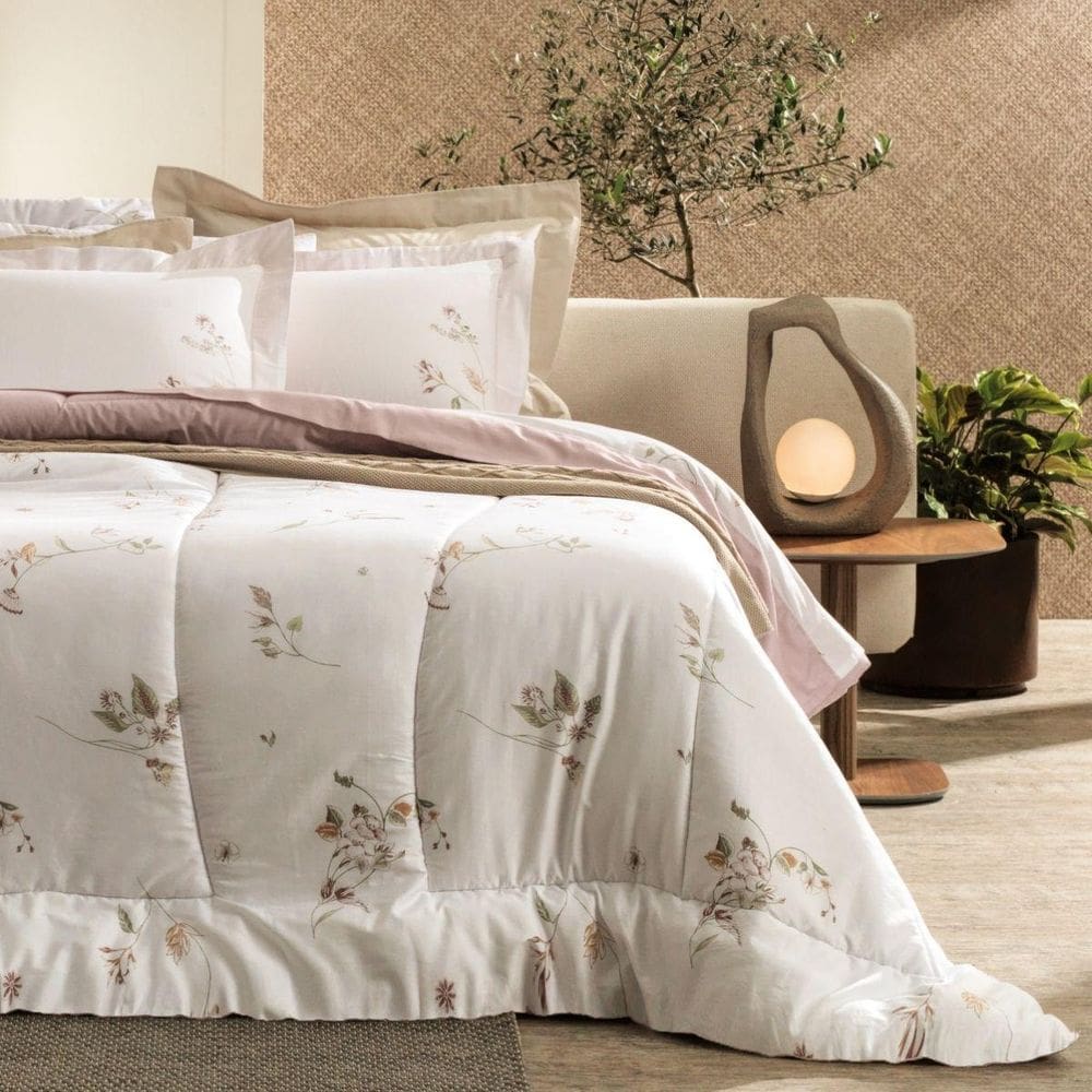 Edredom Queen 300 Fios Altenburg Rosen Acetinado