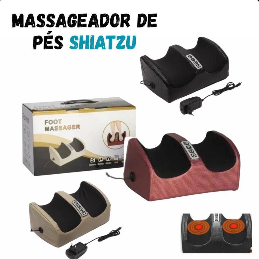 Shiatsu Massageador De Pés Relaxante E Confortável