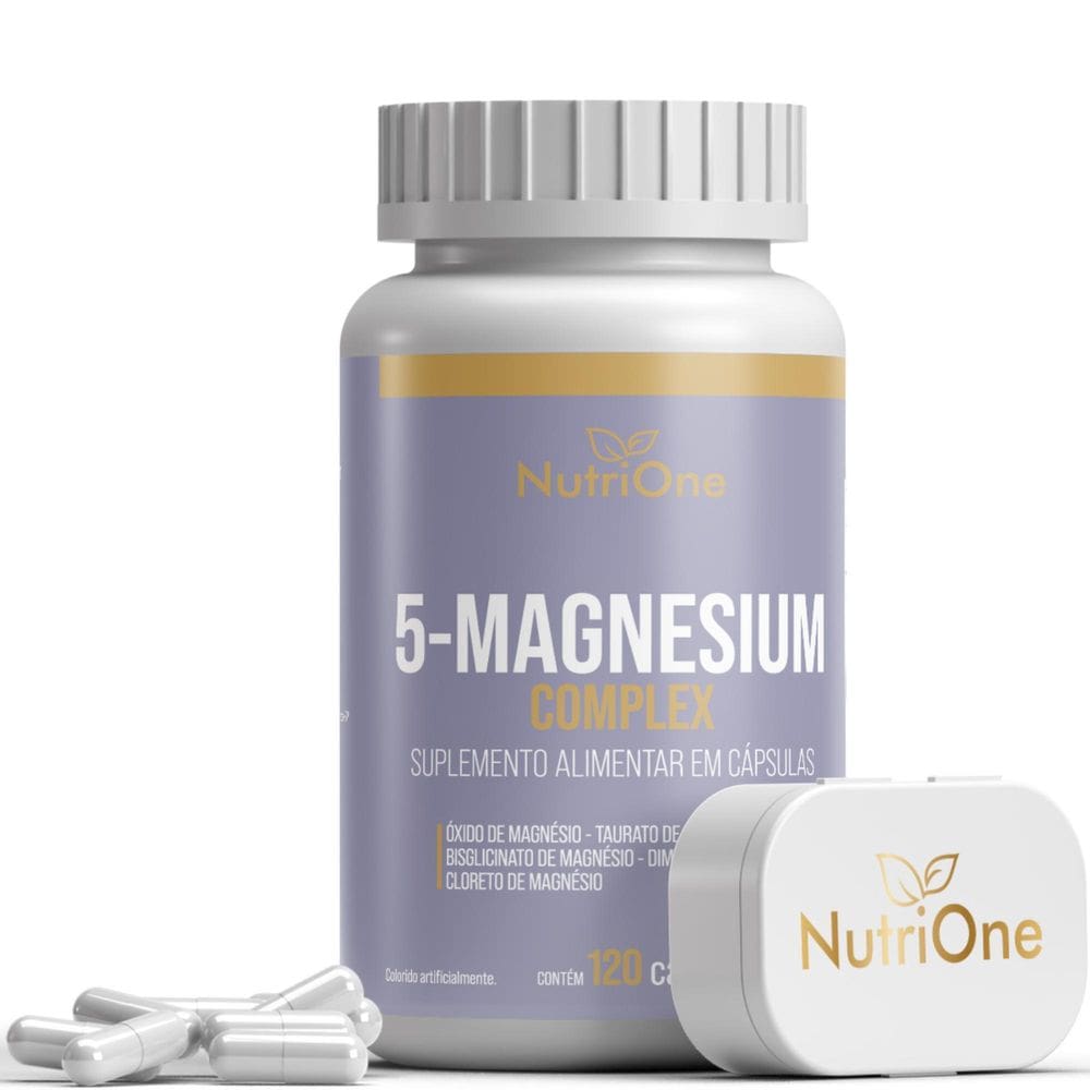 5 Magnésios Penta Magnésio 120 Cápsulas - Nutrione