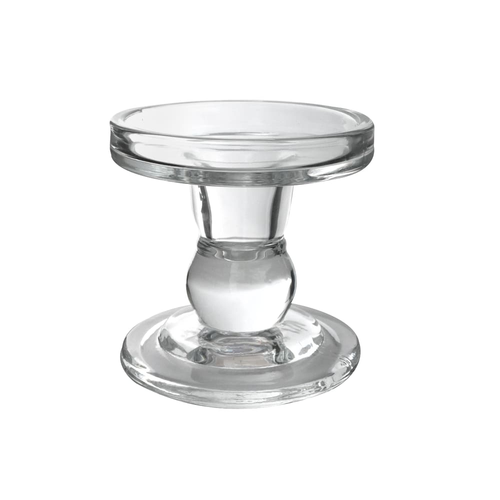 Castiçal De Vidro Mery 8,5X8,5Cm