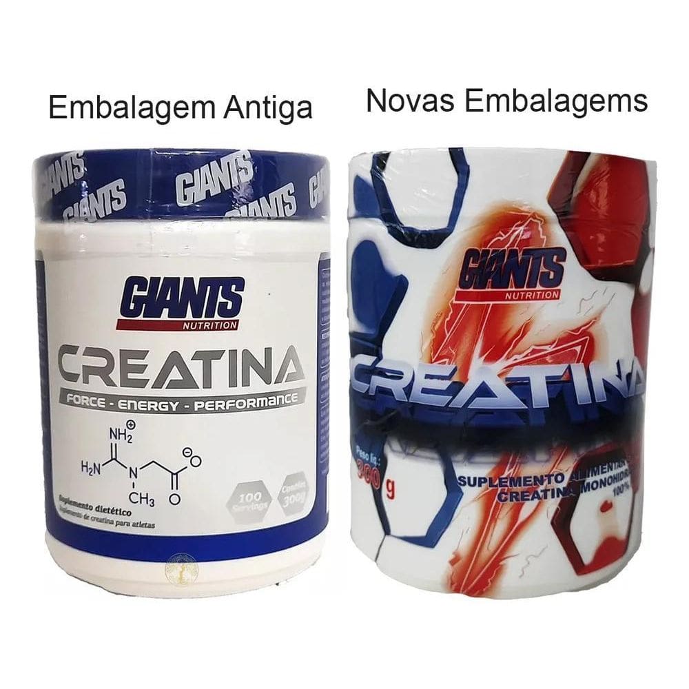 2X Creatina Pura 300G Giants Nutrition Creatina Monohidratad