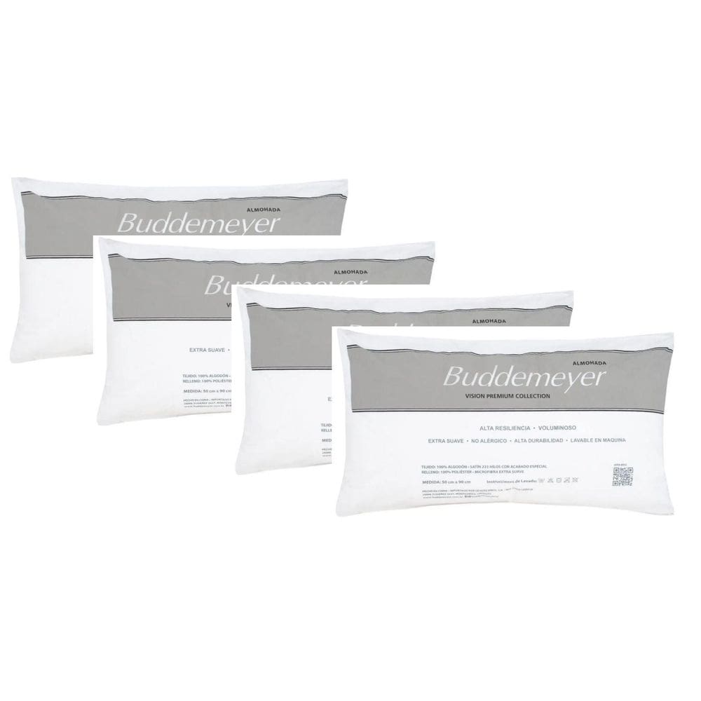 Kit 4 Travesseiros Vision Fill 50X90 Buddemeyer