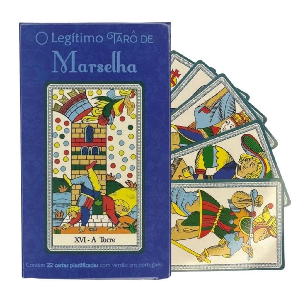 Baralho Tarô Marselha 22 Cartas Plastificadas + Presente