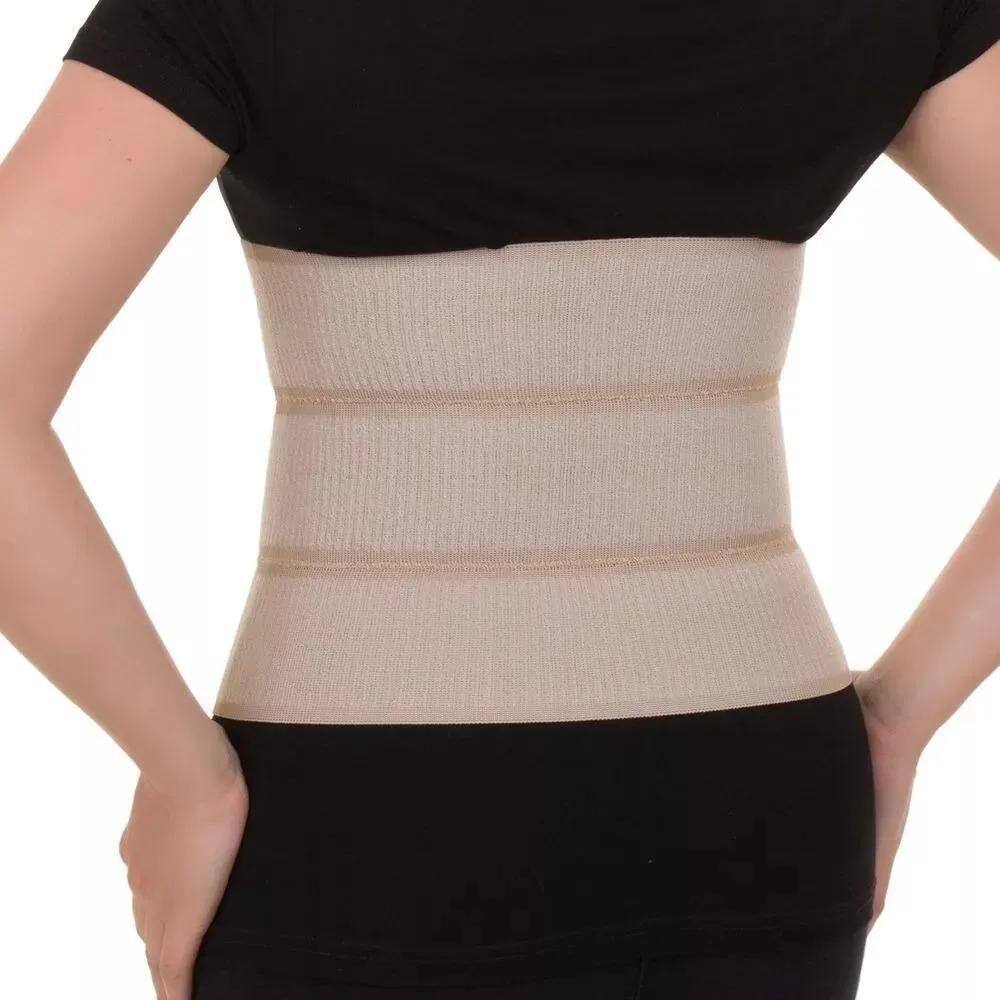 2X Cinta Abdominal Pós Cirúrgica Unissex 3 Gomos P M G