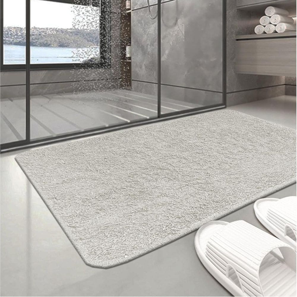 4 Tapete Banheiro Antiderrapante Absorvente 45X60 Oa Hig Cru