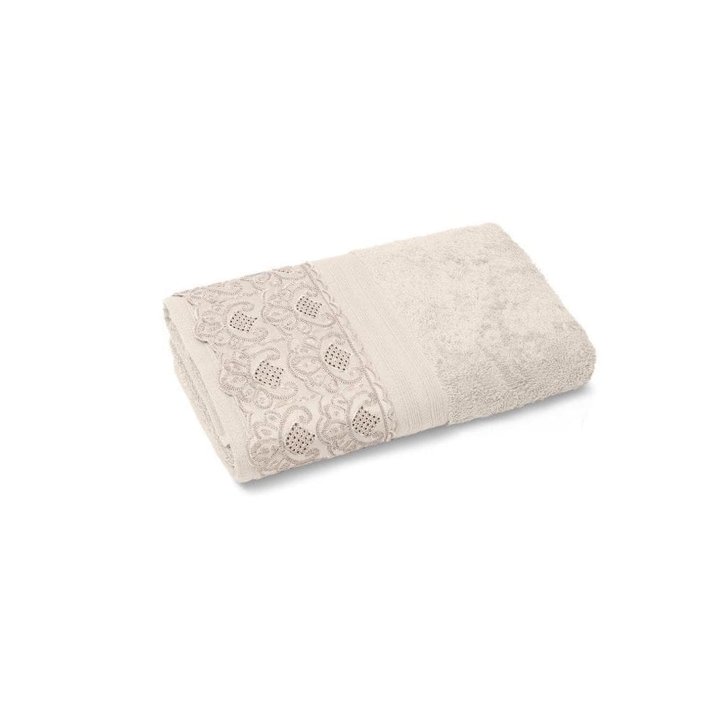 Toalha De Banho Buettner Renda 81X150 Algodão Egípcio Nadine