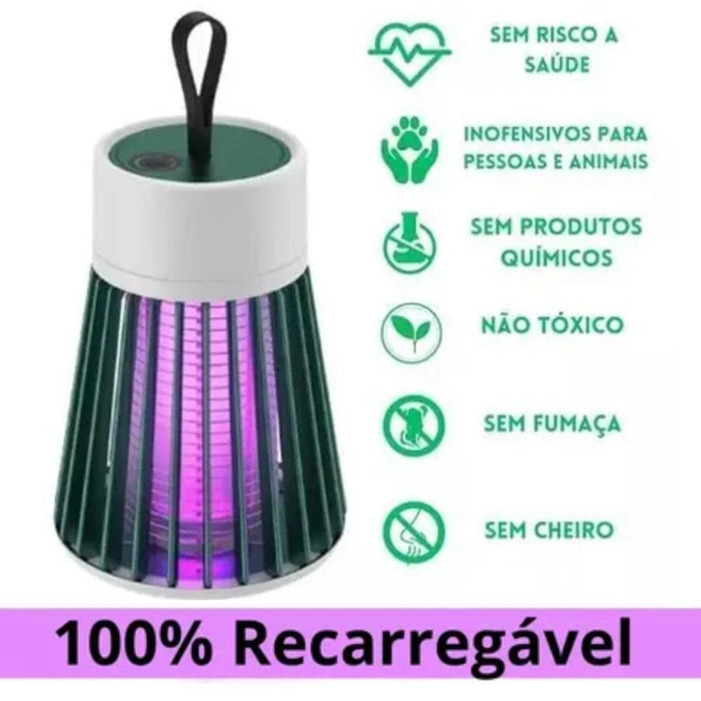 Luminária Anti-Mosquito Led Uv Portátil 110V/220V