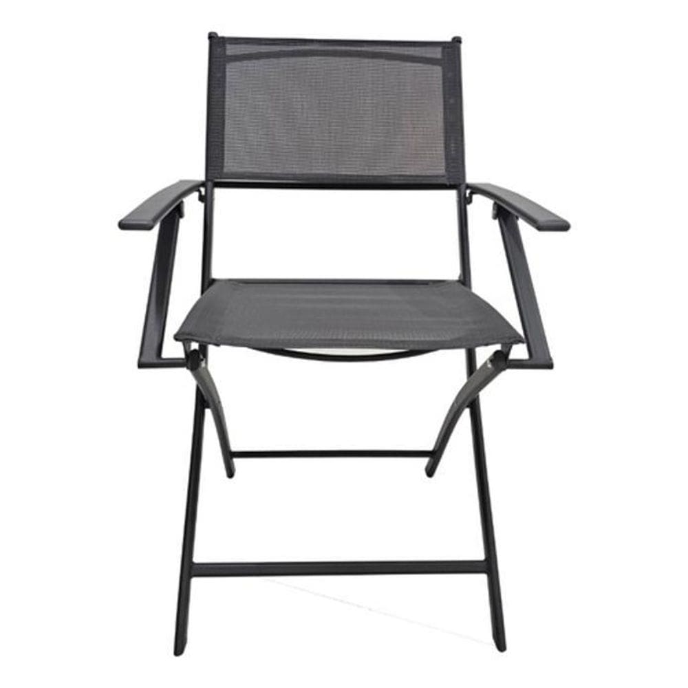 Poltrona Jardim Plicosa Interlagos Dobravel Cinza 84X51 Cm