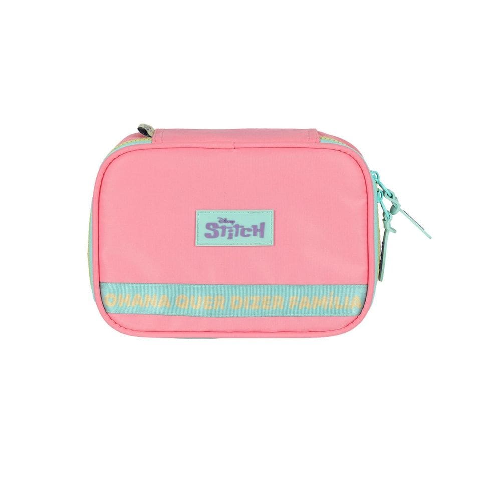 Estojo Box Escolar Juvenil Menina Lilo Stitch