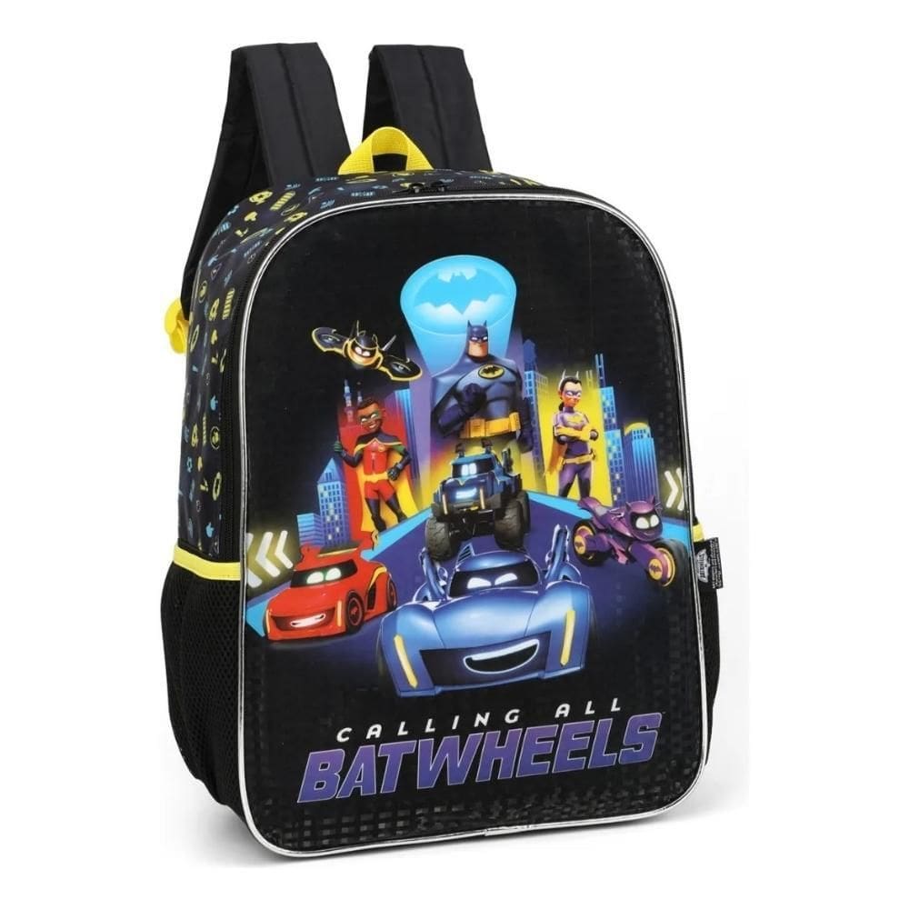 Mochila De Costas Escolar Infantil Batman Batwheels