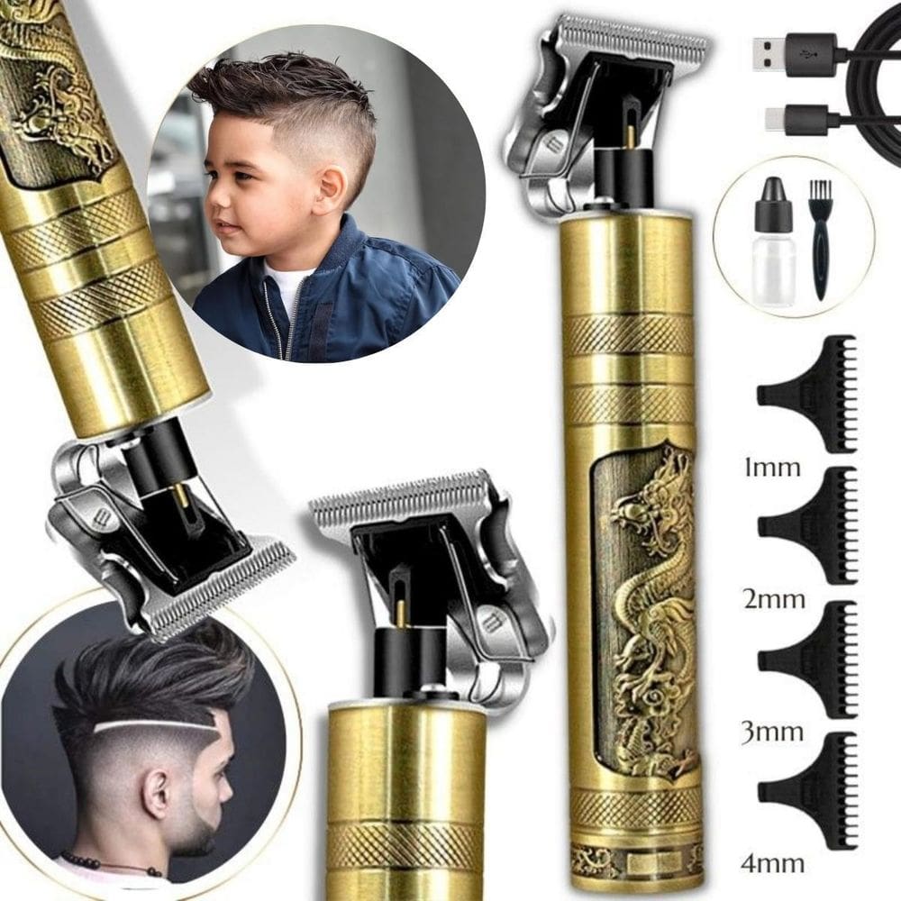 Cortador De Cabelo Elétrico Lâmina De Precisão Com Cabo Usb