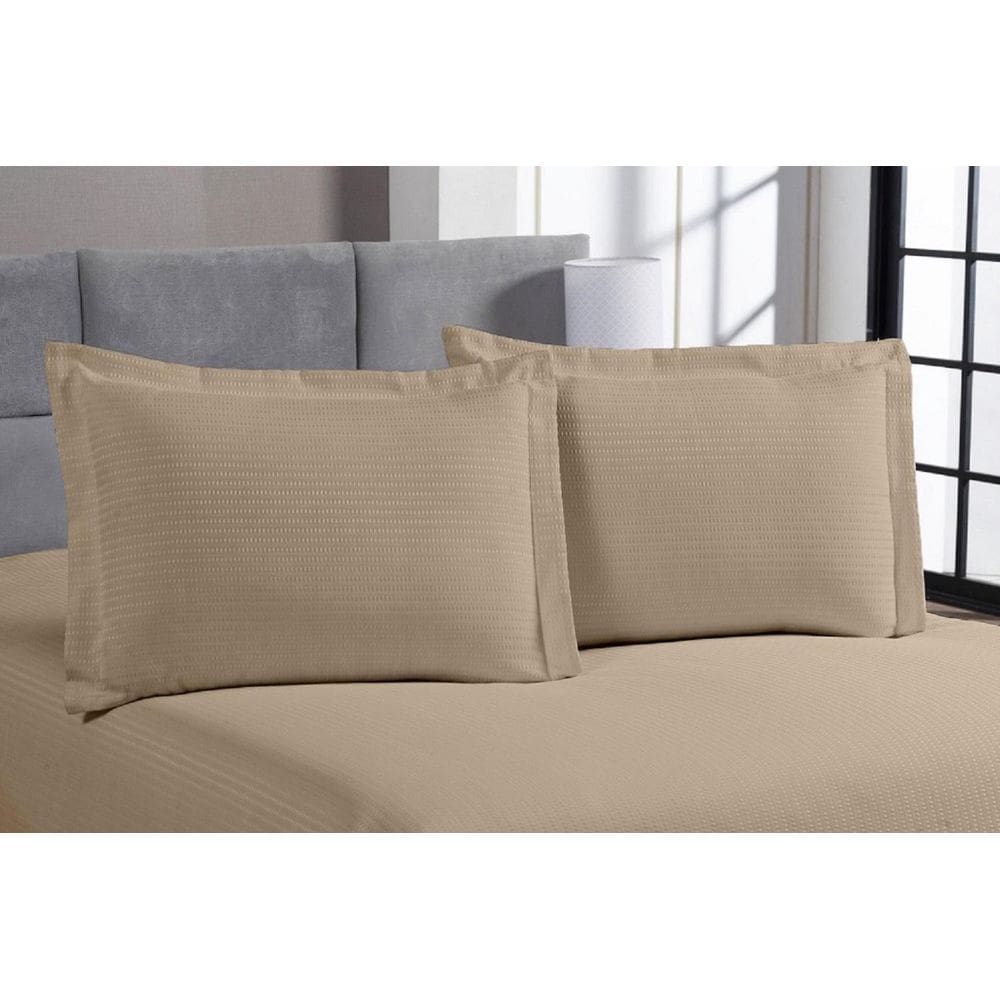 Kit 2 Fronhas Porta Travesseiro 50X70 Piquet Algodão Hotel