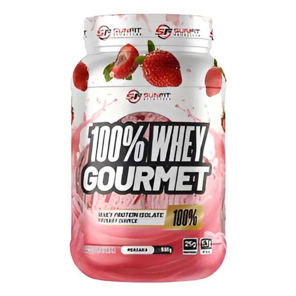 2X Whey Protein 100% Gourmet Iso Low Carb Pote 900G Morango