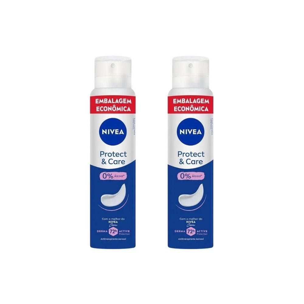 Desodorante Aero Nivea 200Ml Fem Protect Care - Kit C/2Un