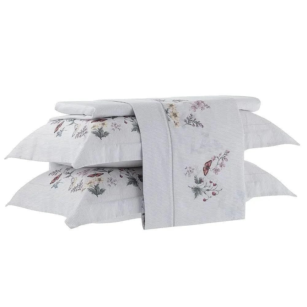 Jogo Cama Queen 300 Fios Em Algodão Satinée Estampado