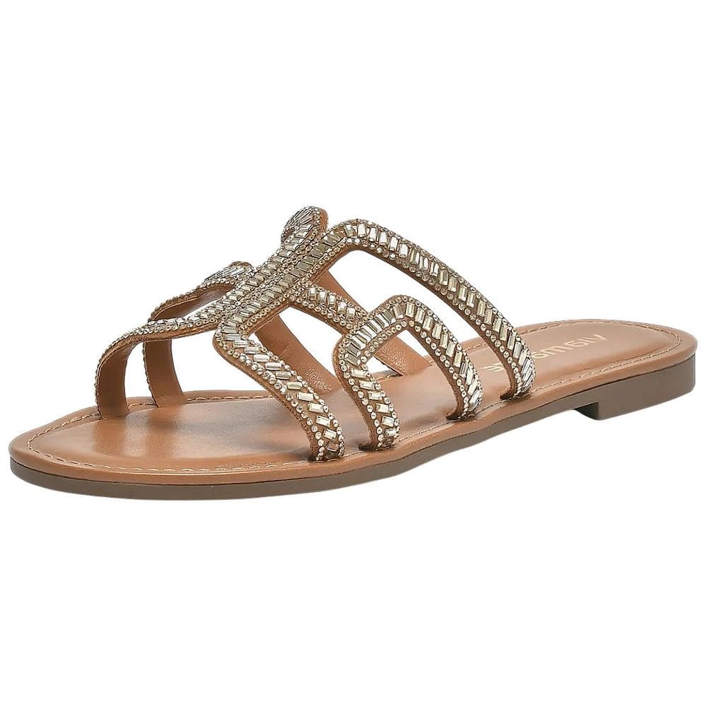 Chinelo Rasteira Feminina Conforto Stras Elegante Via Marte