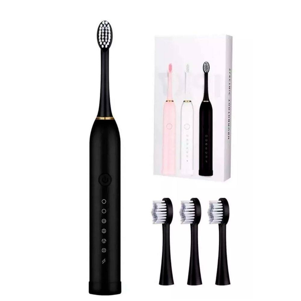 Escova Giratória Para Limpeza De Dente Recarregável